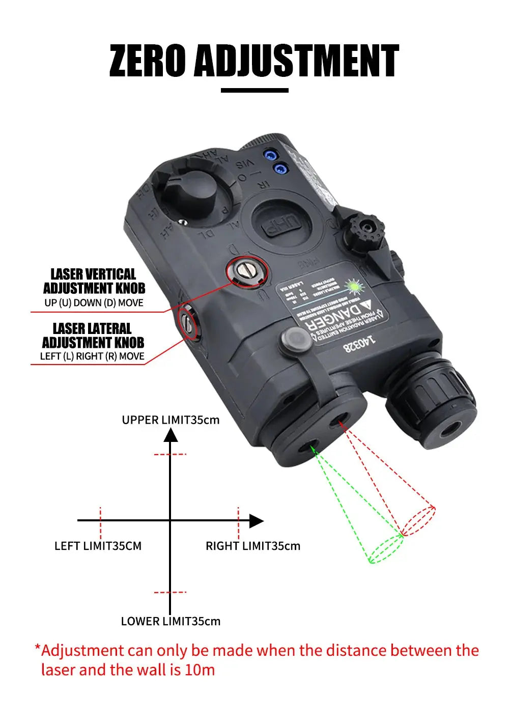 PEQ-15 Equipement Laser Puissant pour Airsoft – Laser Rouge/Vert/Bleu + IR Light + Flashlight M600C Ma boutique