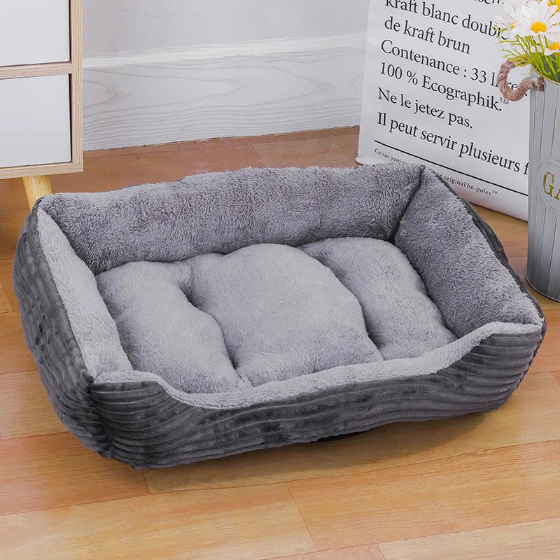 Maison Douillette Carrée pour Chien et Chat – Hiver | Imperméable, Chaude & Confortable Ma boutique
