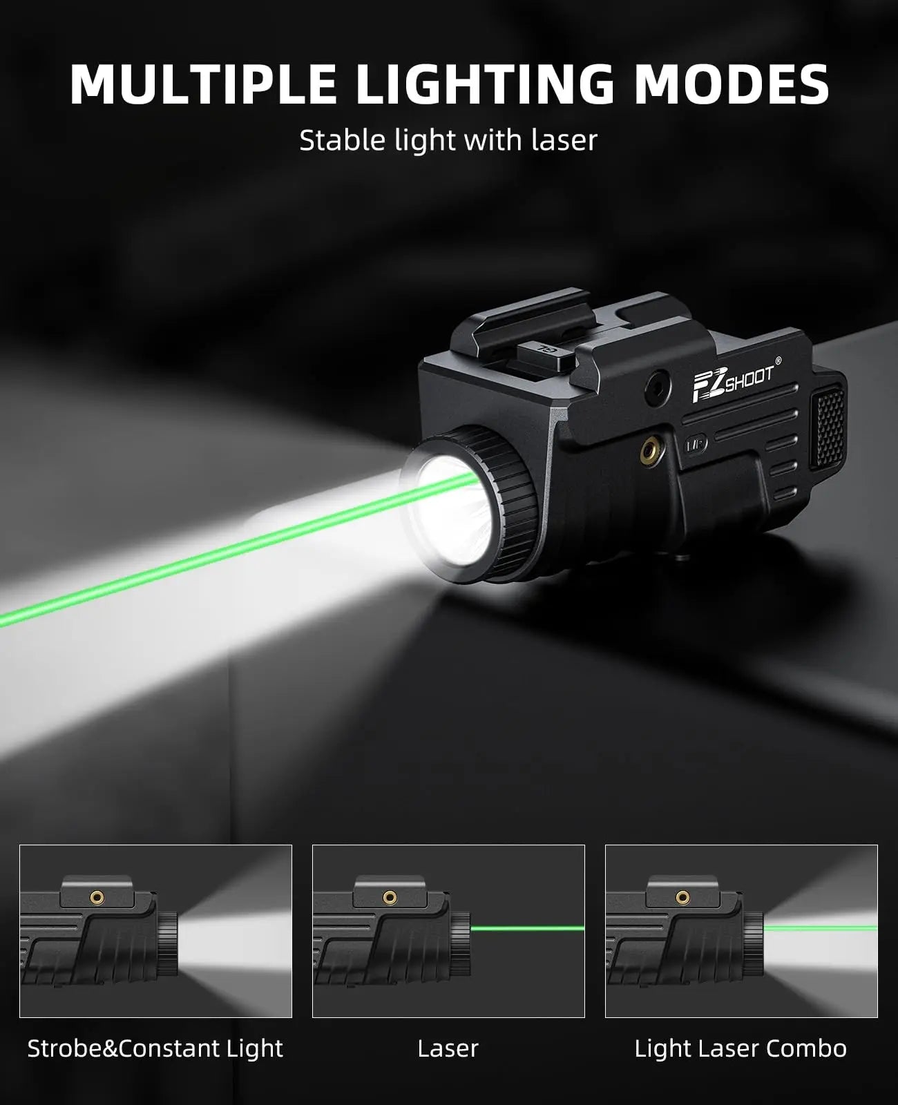 lampe torche et laser vert EZshoot 800 lumens Ma boutique