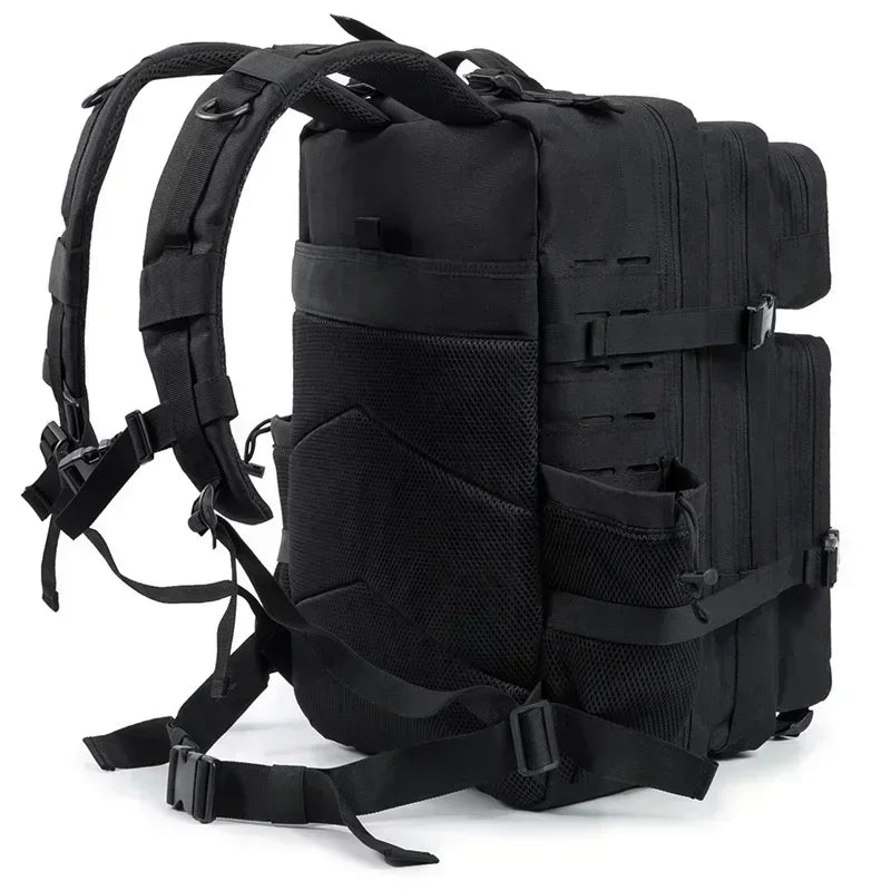 Sac à Dos Tactique 25L / 45L pour Homme et Femme – Laser Cut MOLLE, Sac Polyvalent pour Randonnée, École et Gym - BLACKBEARD OUTDOOR INDUSTRIES