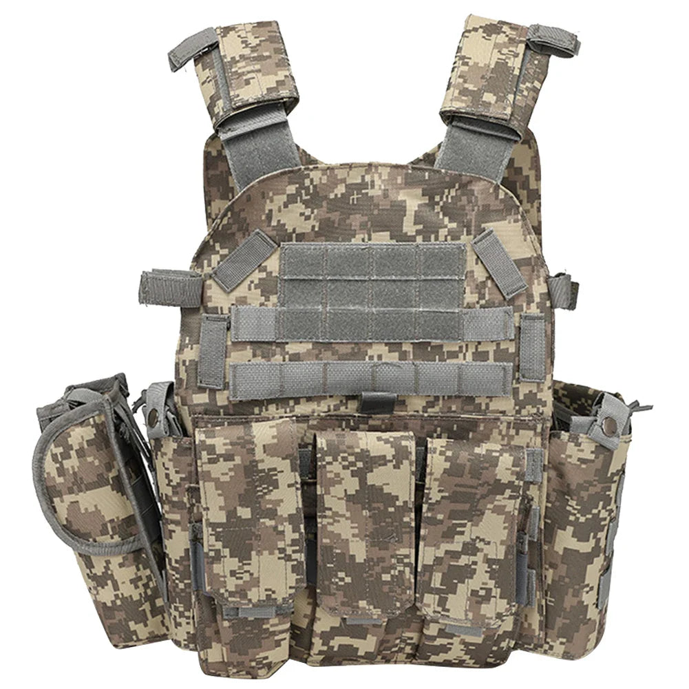 Gilet Porte-Plat en Nylon 600D Camouflage – Gilet de Protection Multifonction pour Chasse et Activités Outdoor - BLACKBEARD OUTDOOR INDUSTRIES