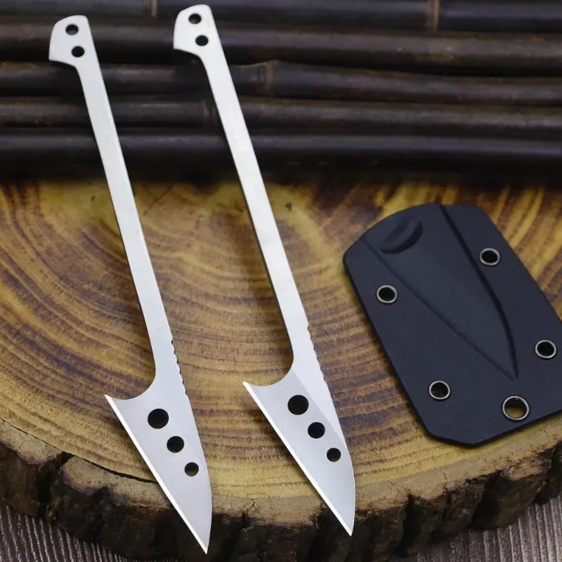 Couteau de Poche 2024 – Couteau de Chasse, Couteau de Pêche en Acier Inoxydable 440C, Lame Monobloc + Étui K, Outil EDC pour Camping et Activités de Plein Air - BLACKBEARD OUTDOOR INDUSTRIES