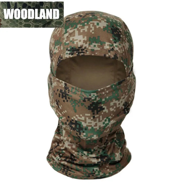Masque Balaclava Tactique Multicam - Masque Complet de Protection du Visage, Chapeau de Cyclisme et Chasse, Camouflage, Écharpe Balaclava - BLACKBEARD OUTDOOR INDUSTRIES
