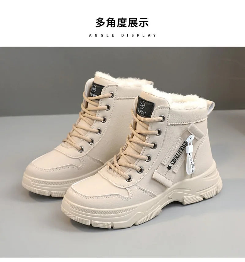 Bottines Femme Hiver 2024 – Chaussures Chaudes Imperméables à Lacets - BLACKBEARD OUTDOOR INDUSTRIES