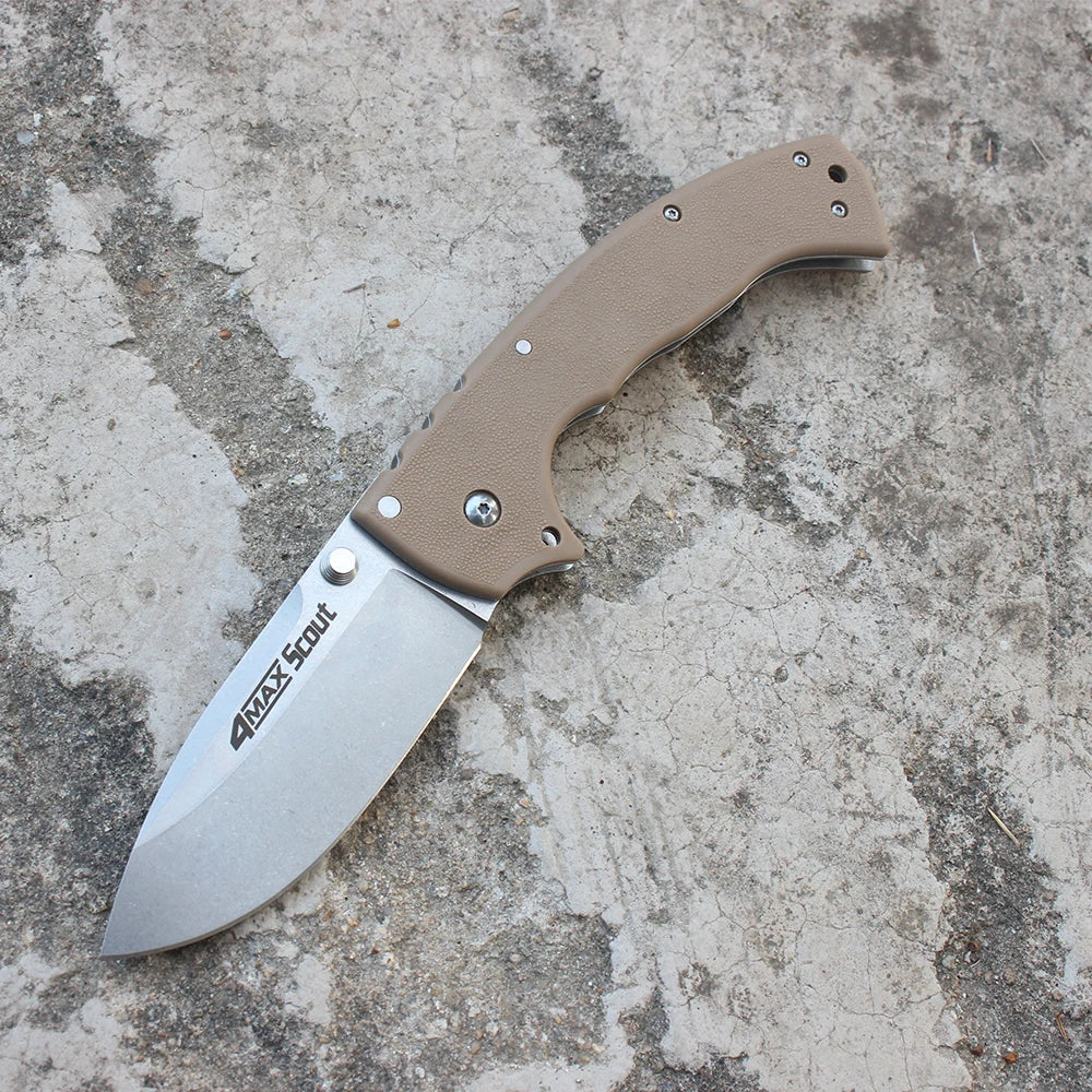 Couteau Pliant Cold 62RQ – Acier AUS-10A | Couteau Tactique Militaire Poche EDC | 21,9 cm - BLACKBEARD OUTDOOR INDUSTRIES