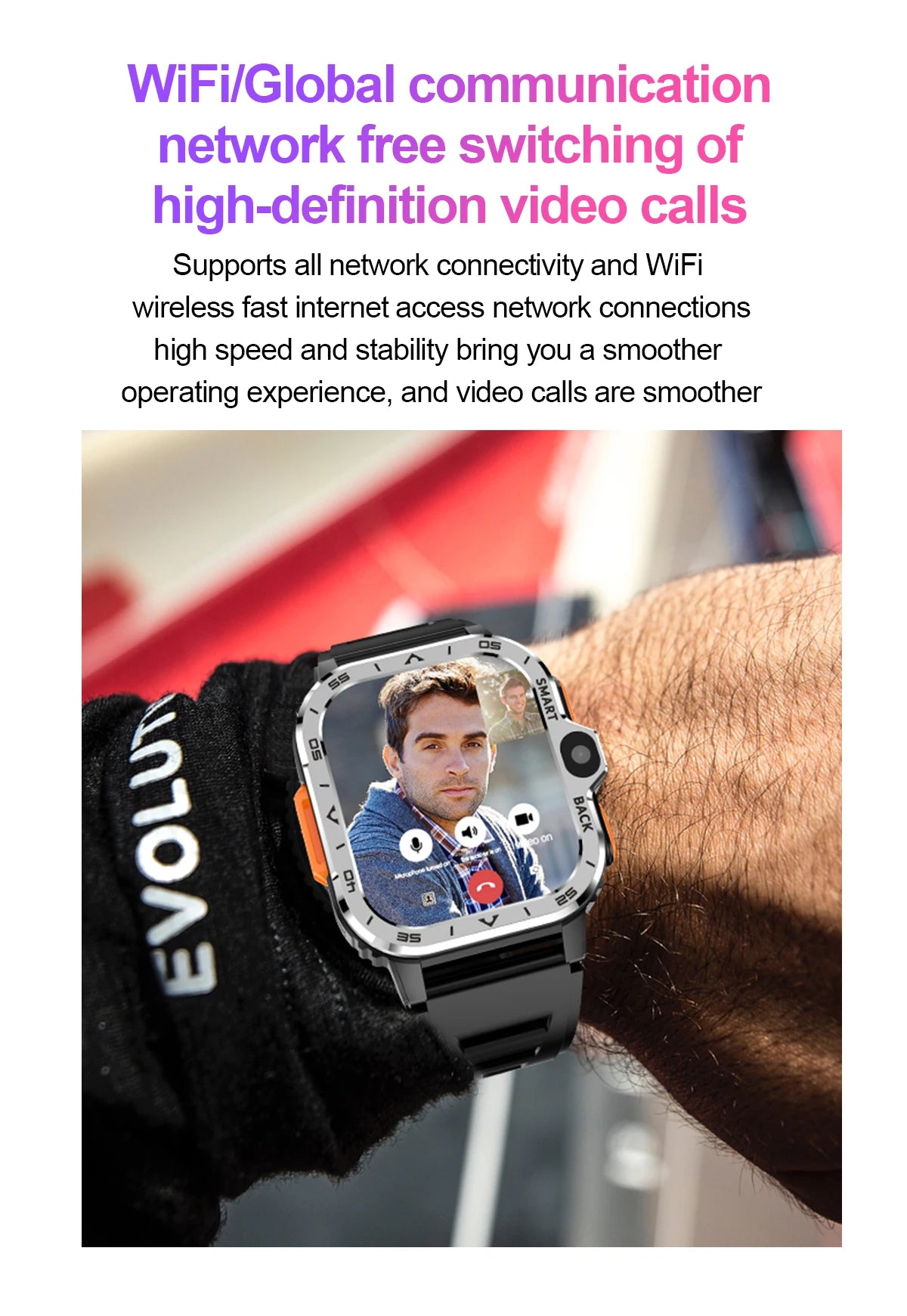 Montre Connectée VALDUS PGD Android – Écran 2,03", Double Caméra HD, 4G LTE, 64 Go ROM, NFC & WiFi - BLACKBEARD OUTDOOR INDUSTRIES