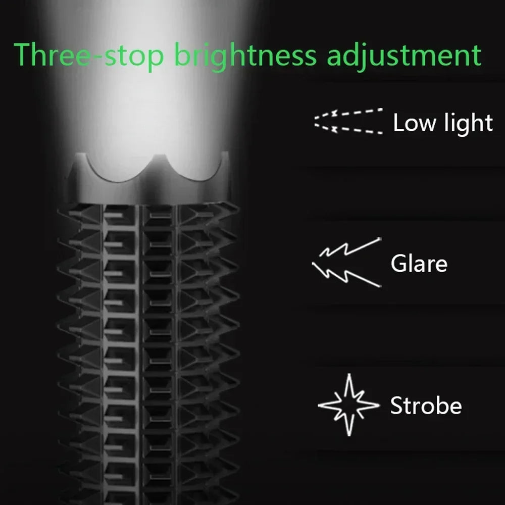 Lampe Tactique de Défense LED avec Fonction Matraque brise vitre l – S131-A/S131-B Ma boutique