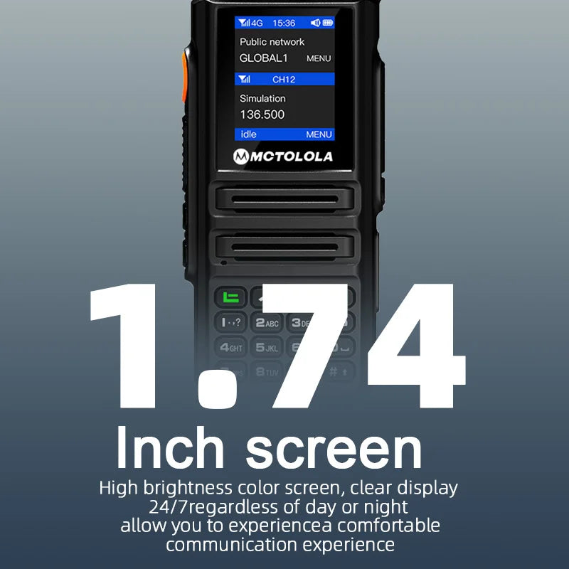 MOTOLOLA MT-8900 Talkie-Walkie Android 2G/4G - Radio Analogique VHF/UHF à Longue Portée Compatible PTT/PoC - BLACKBEARD OUTDOOR INDUSTRIES