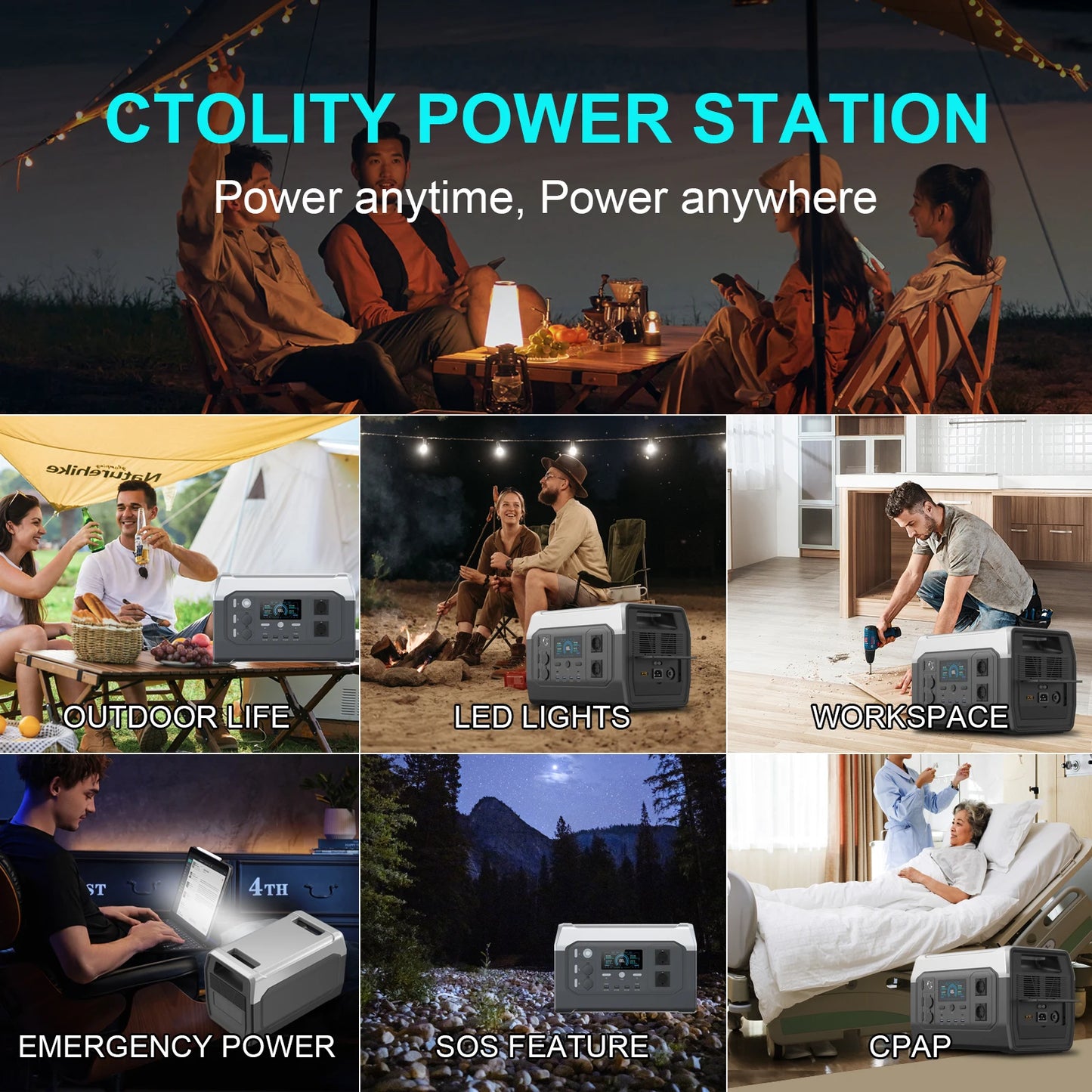 Générateur Solaire Portable avec Batterie LiFePO4 | UPS intégré | Sortie 110V / 220V AC | Idéal pour Camping, Maison, Secours - BLACKBEARD OUTDOOR INDUSTRIES