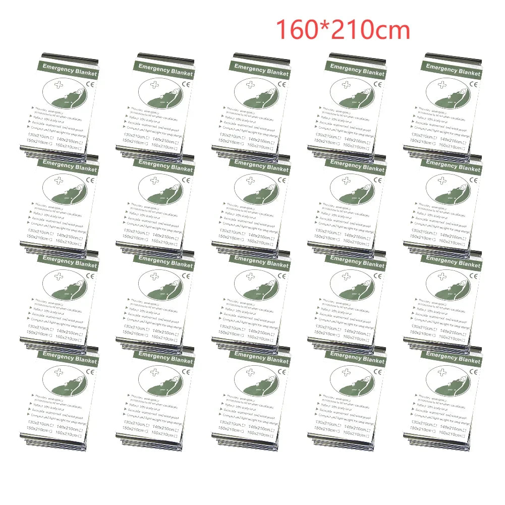 Couverture de Survie d'Urgence – 5/10/20 pièces Couverture d’Isolation Portable, Imperméable et Coupe-Vent pour Camping, Randonnée et Secours Ma boutique