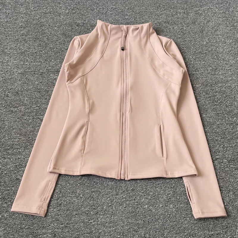 Veste Fitness à Col Montant pour Femme – Veste de Sport Slim-Fit à Fermeture Éclair, Séchage Rapide pour Yoga, Course et Cyclisme - BLACKBEARD OUTDOOR INDUSTRIES