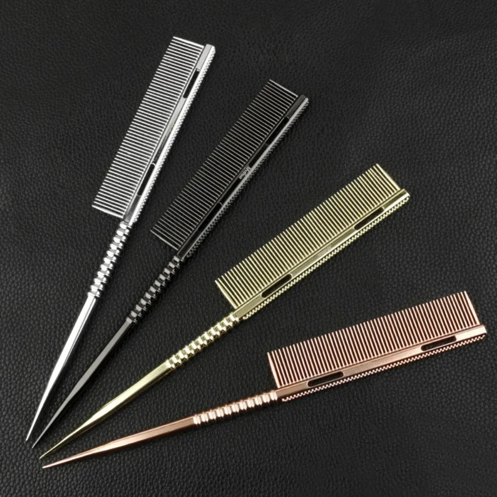 Peigne à Queue en Aluminium – Coiffure & Coupe | Accessoire de Salon pour Hommes et Femmes - BLACKBEARD OUTDOOR INDUSTRIES