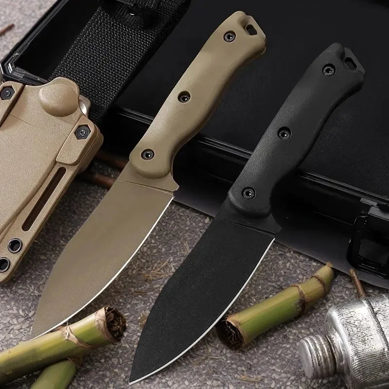 Couteau Tactique Fixe BK 19 – Lame Inox & Manche Fibre Nylon | Avec Étui Kydex - BLACKBEARD OUTDOOR INDUSTRIES