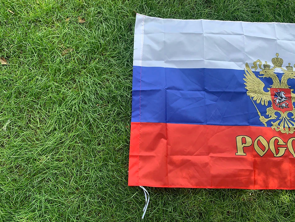 Drapeau de la Russie SKY FLAG – 90x150cm en Polyester, Drapeau Présidentiel Russe, Bannières Nationales de Russie BLACKBEARD OUTDOOR INDUSTRIES