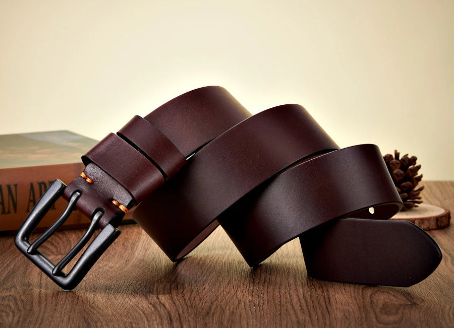 Ceinture en Cuir Véritable 100% - Boucle Double Trou Ma boutique