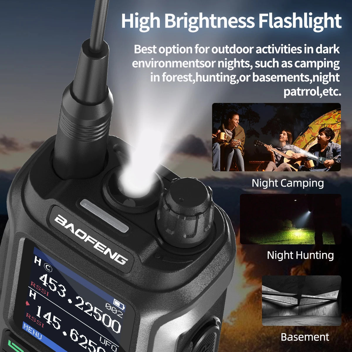 Lot de 2 Talkie-Walkies Baofeng UV-21 Pro V2 – Multi-bande, 999 Canaux, USB-C, Écran Couleur - BLACKBEARD OUTDOOR INDUSTRIES