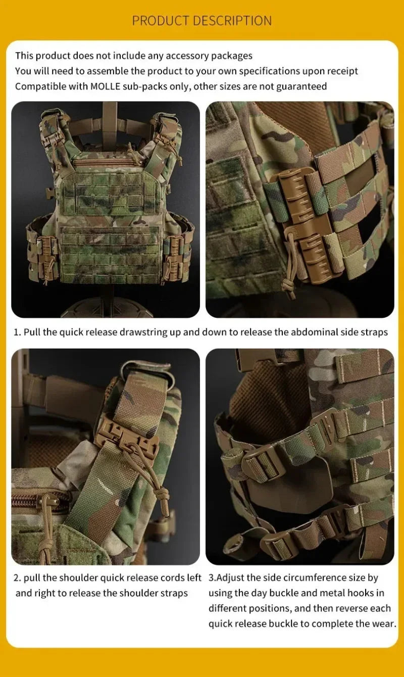 Porte-Plaques Tactique K19 3.0 – LEEDOAR | MOLLE Découpe Laser & Dégagement Rapide Ma boutique