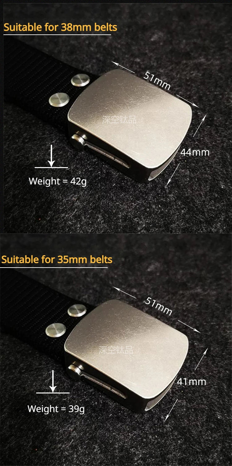 Ceinture Tactique en Nylon avec Boucle Automatique en Titane Pur (35/38 mm) Ma boutique