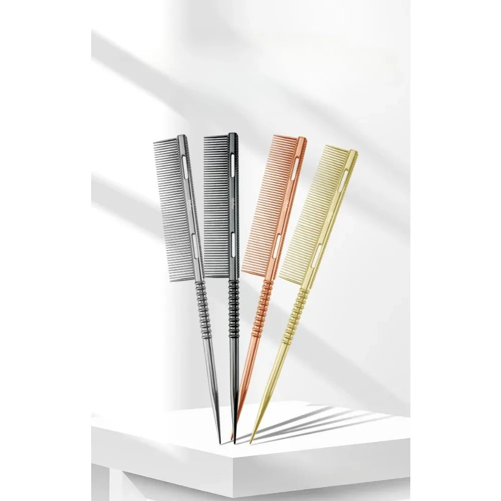 Peigne à Queue en Aluminium – Coiffure & Coupe | Accessoire de Salon pour Hommes et Femmes - BLACKBEARD OUTDOOR INDUSTRIES