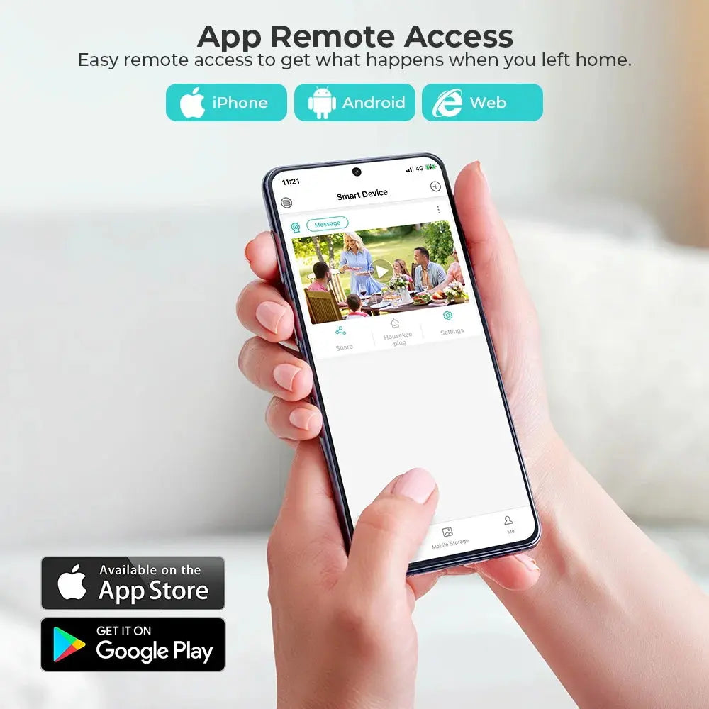 Caméra de Surveillance Extérieure PANEPO A8H – 8MP WiFi | Zoom 4X | Vision Nocturne Couleur | Détection Humaine AI | Étanche IP66 Ma boutique