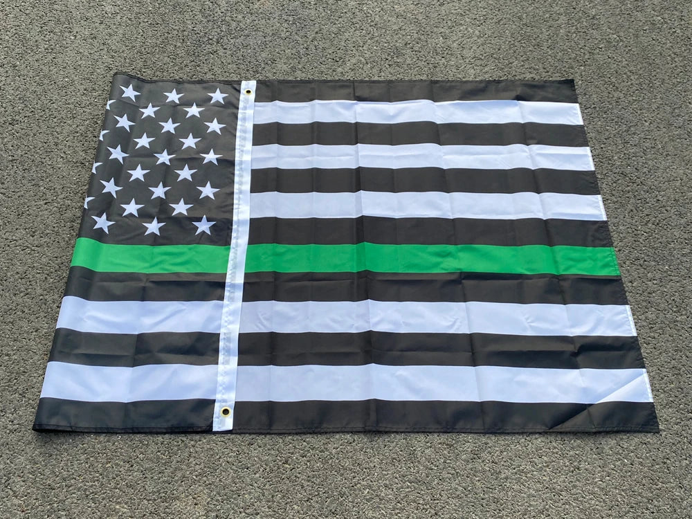 Drapeau Thin Blue Line USA - 90x150 cm BLACKBEARD OUTDOOR INDUSTRIES