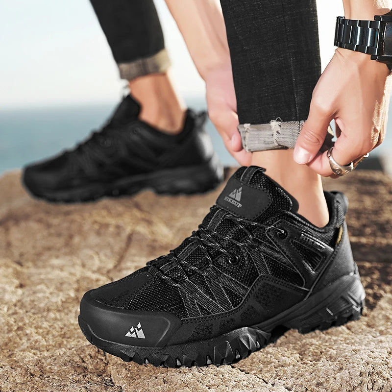 HIKEUP Sneakers Respirants avec Amorti Antidérapants – Chaussures de Randonnée Homme pour Course, Trekking et Sports de Plein Air BLACKBEARD OUTDOOR INDUSTRIES