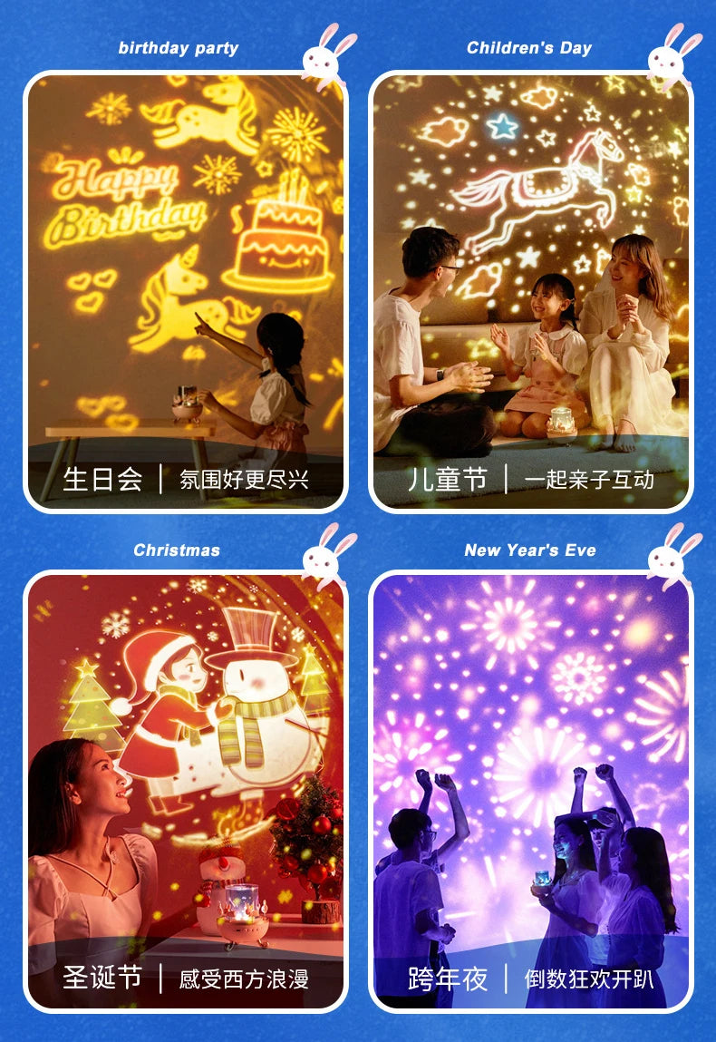 Starry Sky lampe de chevet animée Bluetooth Ma boutique