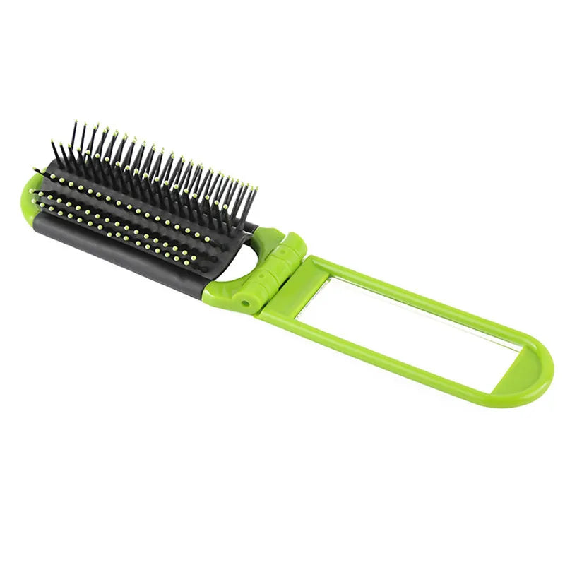 Peigne Pliant en Plastique avec Miroir Portable – Peigne de Maquillage Pratique et Élégant, Accessoire de Mode pour Femme, Idéal pour Sac à Main - BLACKBEARD OUTDOOR INDUSTRIES