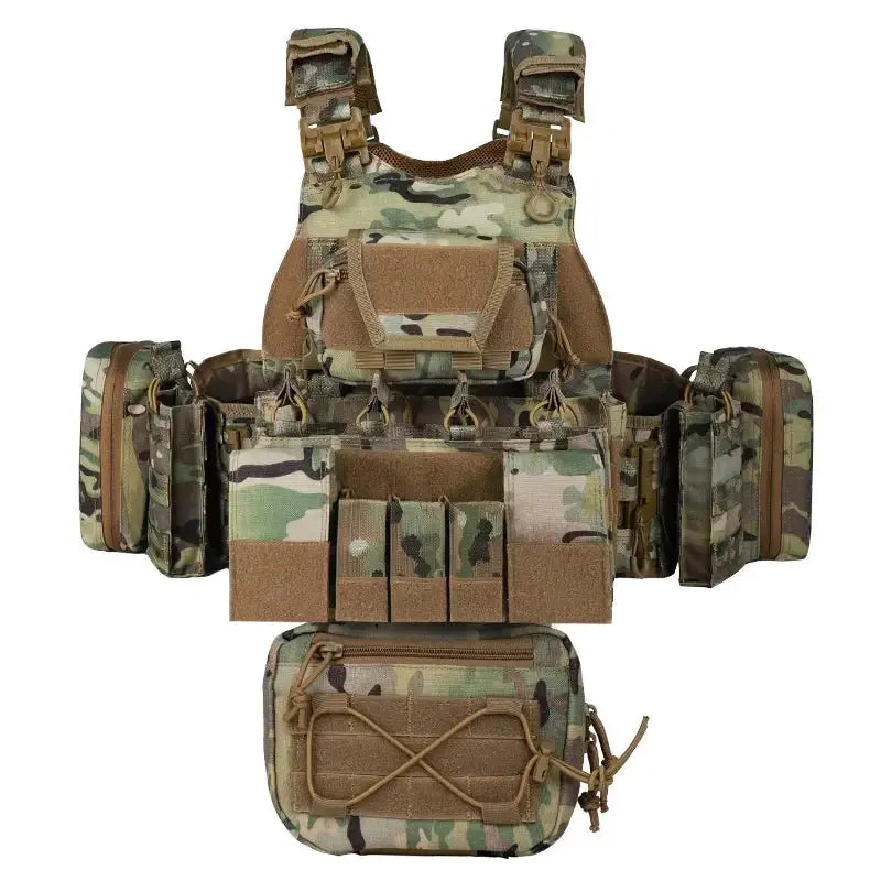 YAKEDA Porte-Plaque VT-8832 - dégagement rapide avec système MOLLE et pochettes utilitaires Ma boutique