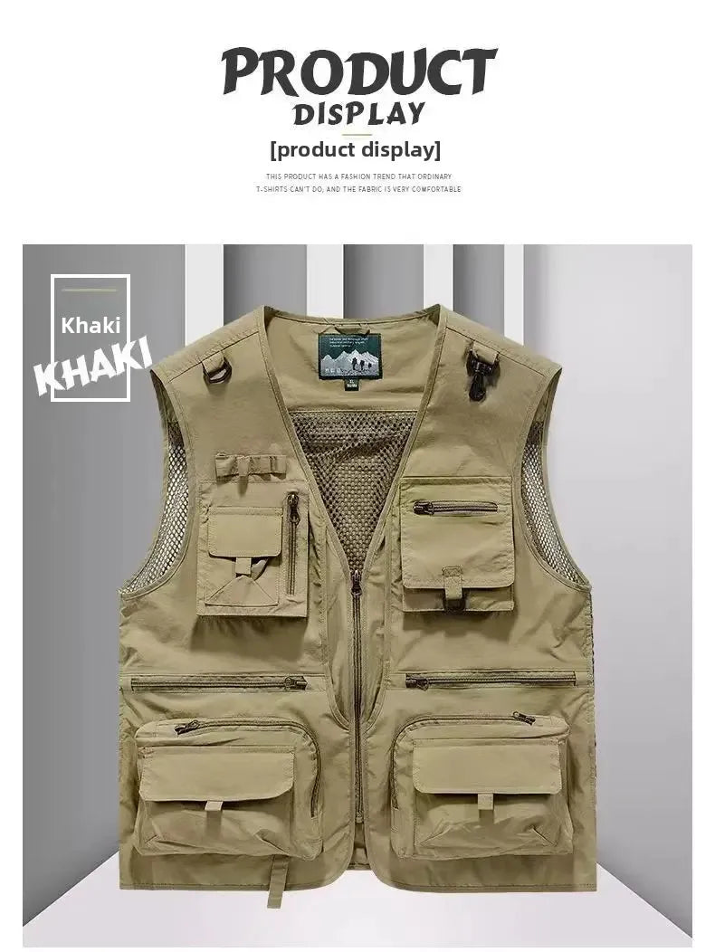 Gilet Homme Multi-Poches en Maille — Modèle 8512 - BLACKBEARD OUTDOOR INDUSTRIES