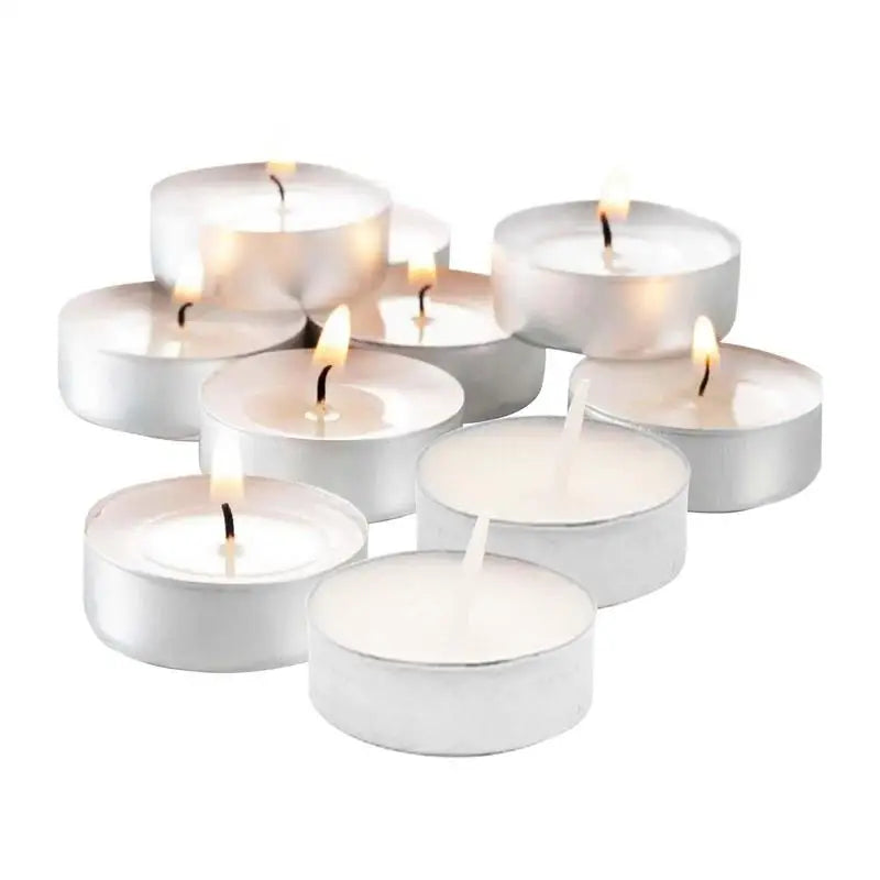 Mini Bougies Théières - Lot de 10 Bougies Longue Durée et Sans Fumée pour Mariages, Soirées et Décoration Extérieure - BLACKBEARD OUTDOOR INDUSTRIES