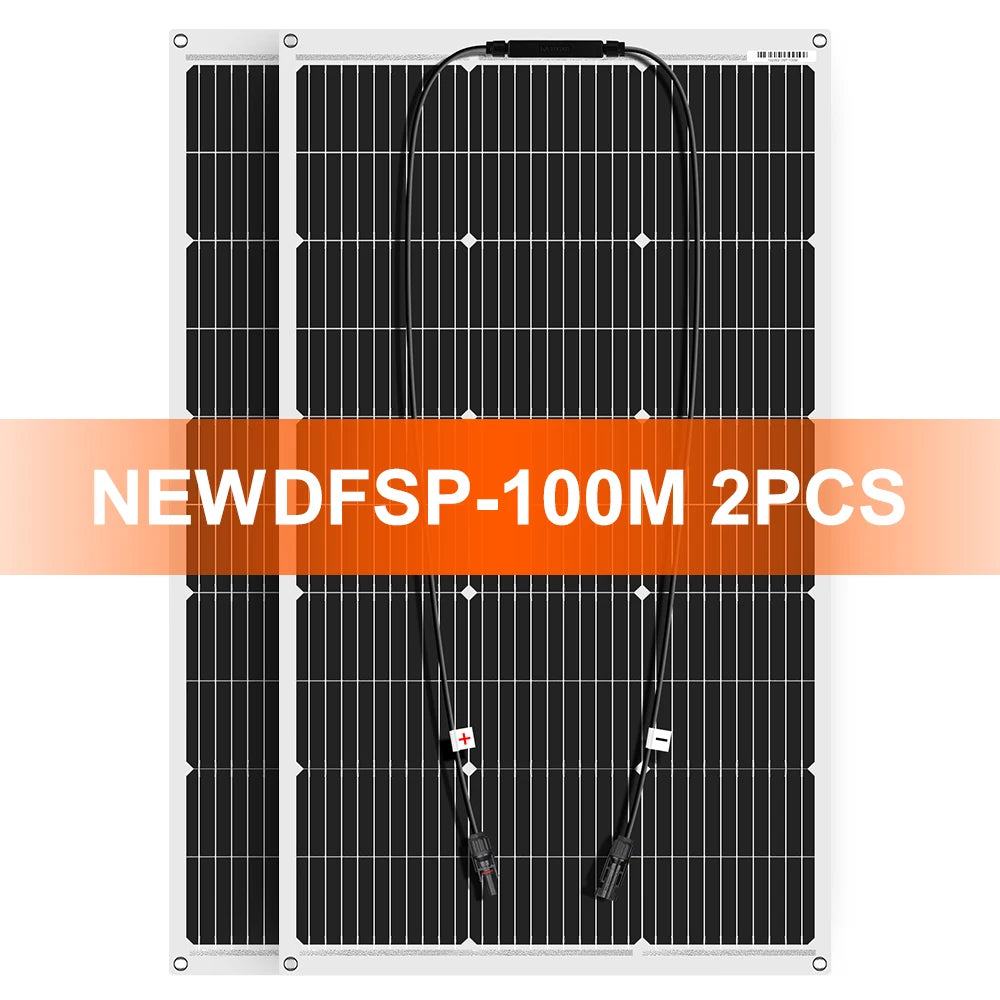 Panneau Solaire Flexible 100W 18V Monocristallin – DOKIO DFSP-100M - BLACKBEARD OUTDOOR INDUSTRIES