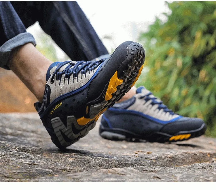 Chaussures de Randonnée Imperméables – Trekking Outdoor Unisexe | Printemps & Mi-saison | Cuir Véritable - BLACKBEARD OUTDOOR INDUSTRIES