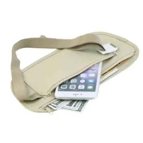 Ceinture Pochette de Voyage Sécurisée – Unisexe, Ultra-fine, Noire - BLACKBEARD OUTDOOR INDUSTRIES