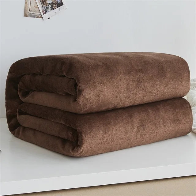Couverture Flanelle Hiver Printemps - Plaid Doux et Chaleureux en Fleece Corail, Couverture de Canapé et Lit, Plaid Polyvalent en Microfibre BLACKBEARD OUTDOOR INDUSTRIES