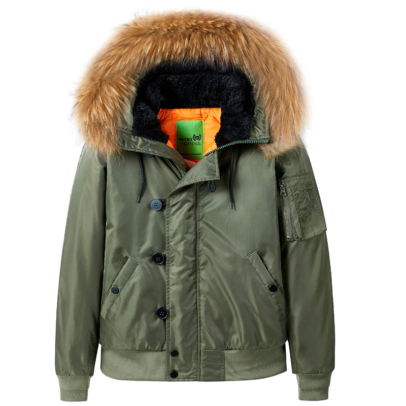Veste Bombardier Homme Hiver Chaude - BLACKBEARD OUTDOOR INDUSTRIES
