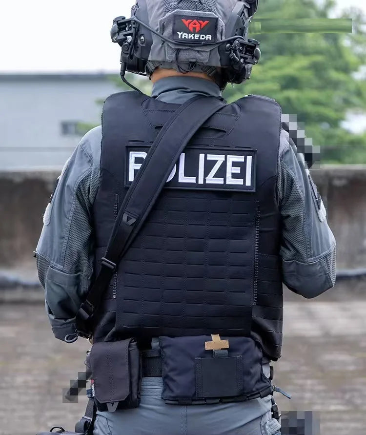 Gilet Tactique YAKEDA en Nylon – Gilet de Chasse avec Libération Rapide et Système PALS Découpé au Laser, Dos Extensible et Résistant à l'Usure BLACKBEARD OUTDOOR INDUSTRIES