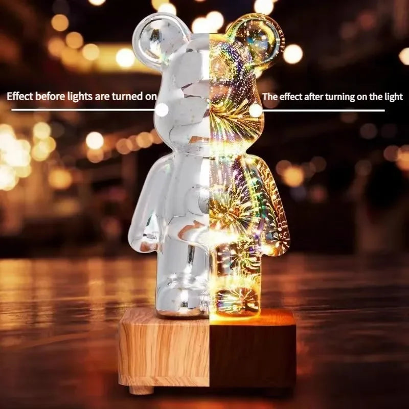ours LED effet 3D firework Ma boutique