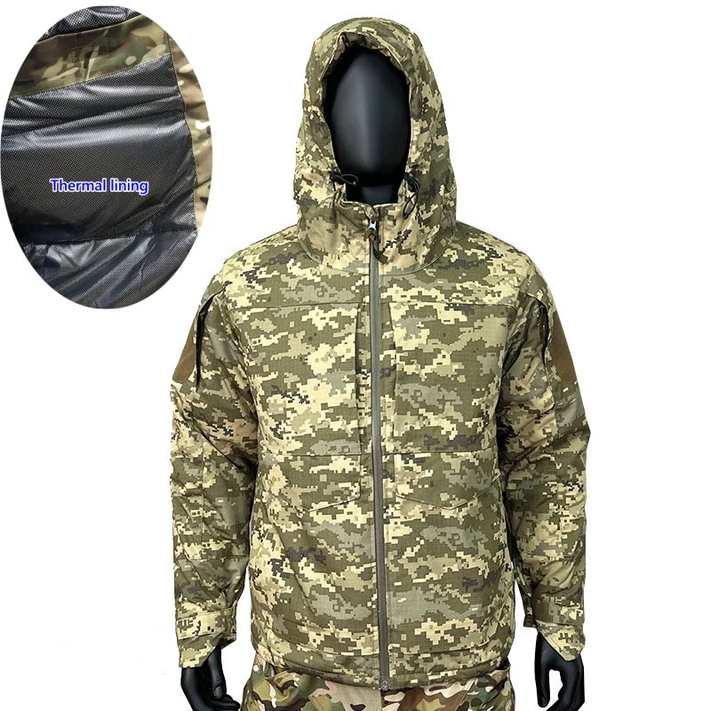 Veste M65 Tactique Chauffante pour Homme – Hiver, Coupe-Vent, Imperméable, Camouflage - BLACKBEARD OUTDOOR INDUSTRIES