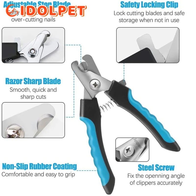 Coupe-Griffes Professionnel pour Chiens et Chats – Acier Inoxydable avec Butée de Sécurité Ma boutique