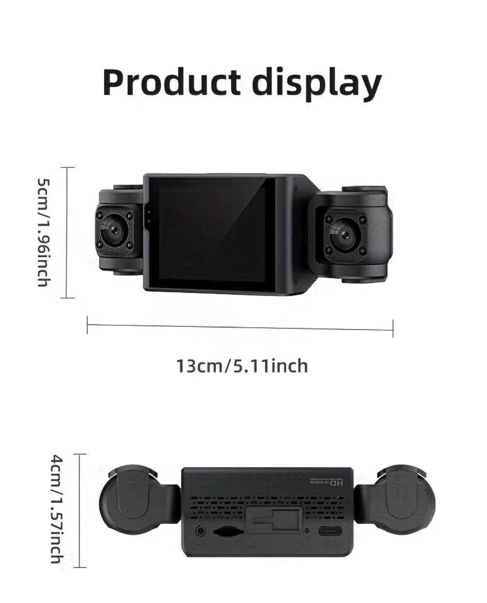 dashcam 4 canaux couverture panoramique à 360° haute définition 1080P Ma boutique