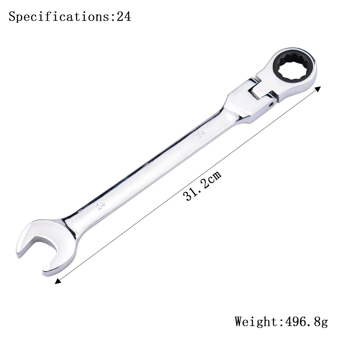 Clé à Cliquet Flexible 72 Dents en Acier Chrome Vanadium – 6 à 27 mm - BLACKBEARD OUTDOOR INDUSTRIES
