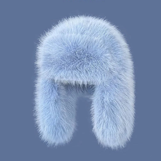 Chapka Saga Furs en Faux Vison Bleu - BLACKBEARD OUTDOOR INDUSTRIES