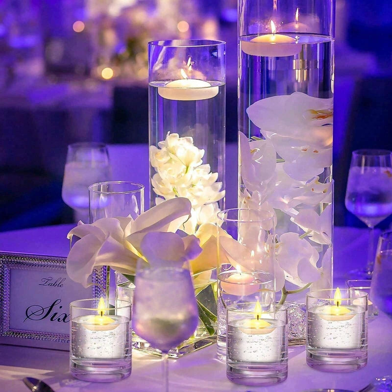 Bougies Flottantes Sans Parfum – 6/10/16 Pièces | Bougies Décoratives pour Saint-Valentin, Mariage, Fête, Bain, Décoration Romantique - BLACKBEARD OUTDOOR INDUSTRIES