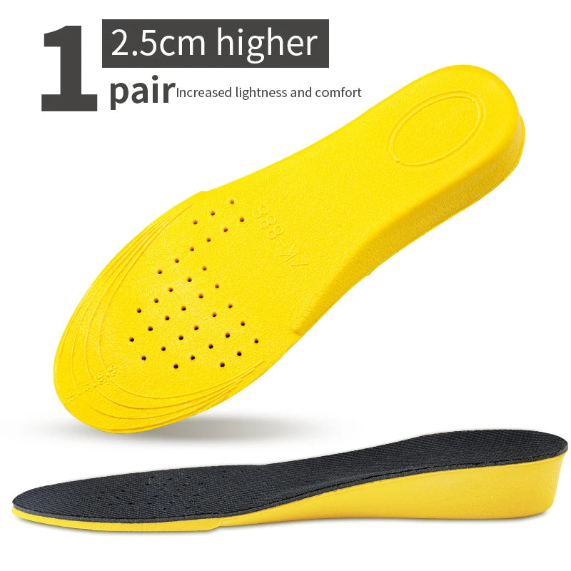 Semelles Invisibles Augmentatrices de Taille pour Femmes et Hommes – Semelles de Levée de Talon Jaunes, Respirantes, Antichoc et Confortables BLACKBEARD OUTDOOR INDUSTRIES