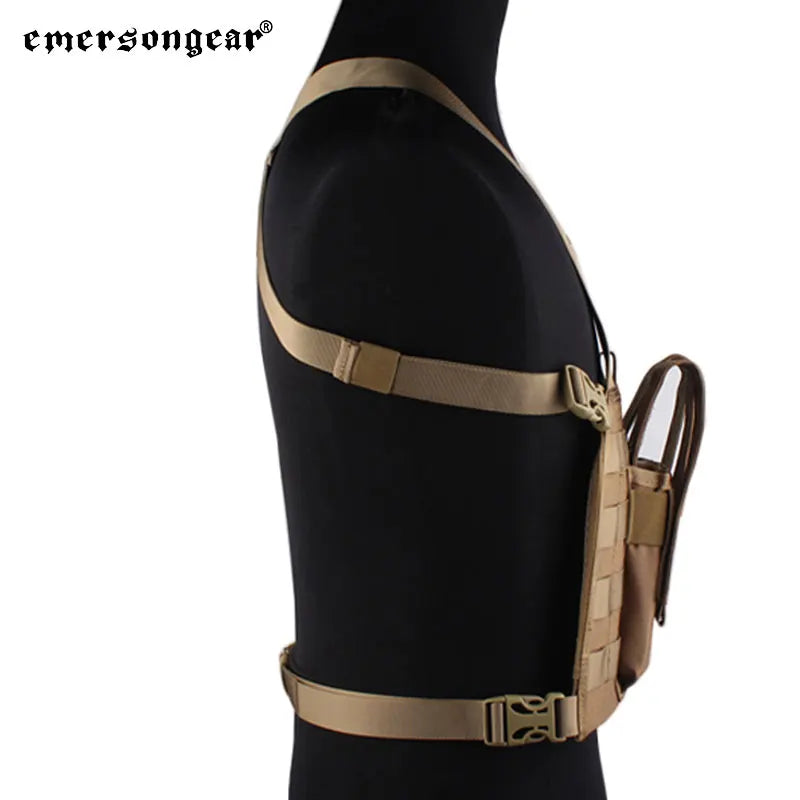 EMERSONGEAR MP7 Chest Rig avec Poche à Magazines – Gilet Tactique MOLLE pour Airsoft, Chasse et Camping - BLACKBEARD OUTDOOR INDUSTRIES