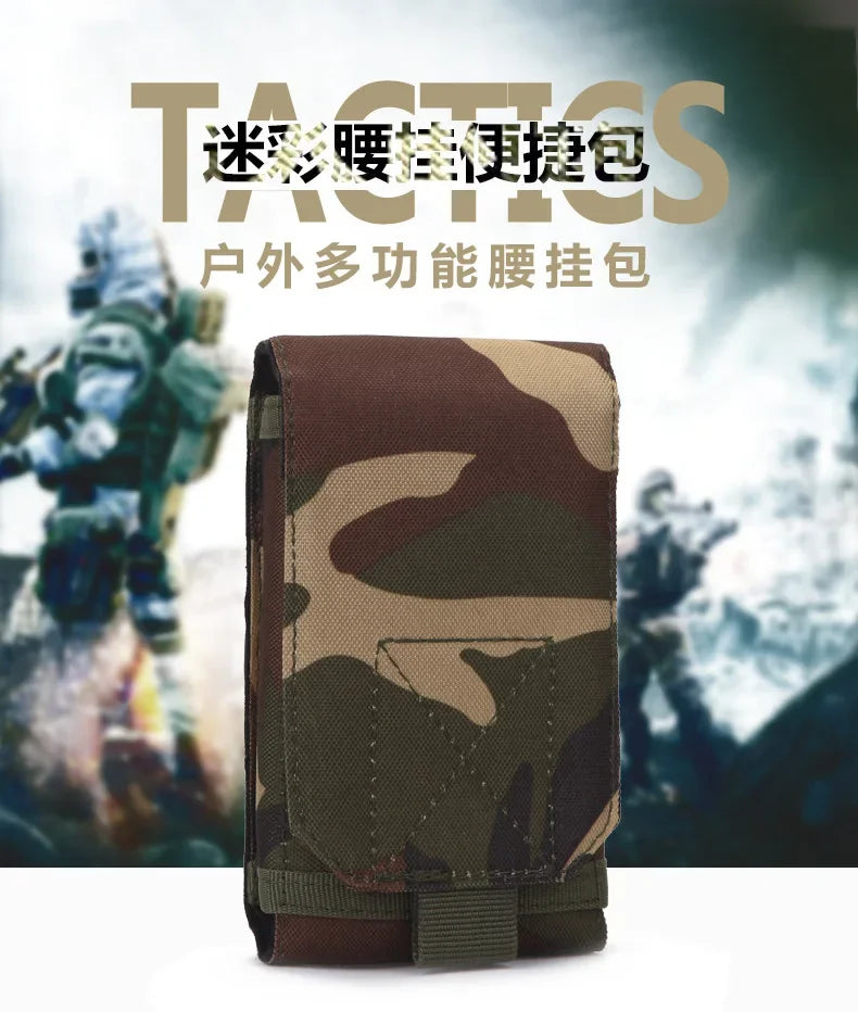 Poche Tactique Outdoor – Support Téléphone Camouflage pour Ceinture – Étui Étanche en Nylon 600D pour Sports, Chasse et Activités Extérieures - BLACKBEARD OUTDOOR INDUSTRIES
