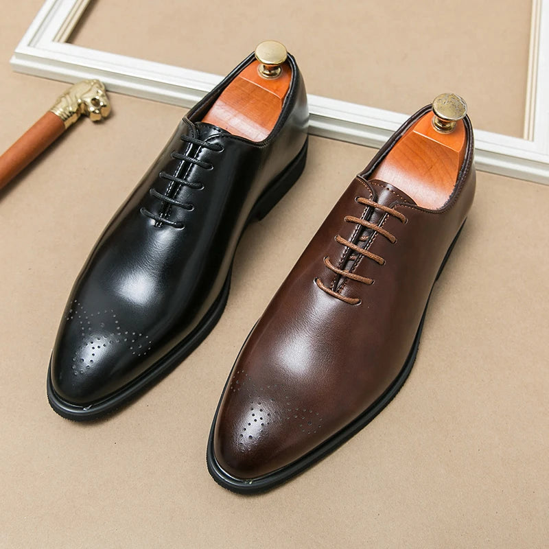 Chaussures de Banquet Classiques pour Homme - Chaussures en Cuir à Lacets - Élégantes et Confortables BLACKBEARD OUTDOOR INDUSTRIES