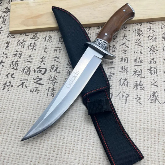 Couteau Fixe Outdoor Haute Dureté – Autodéfense et Survie en Milieu Sauvage - BLACKBEARD OUTDOOR INDUSTRIES