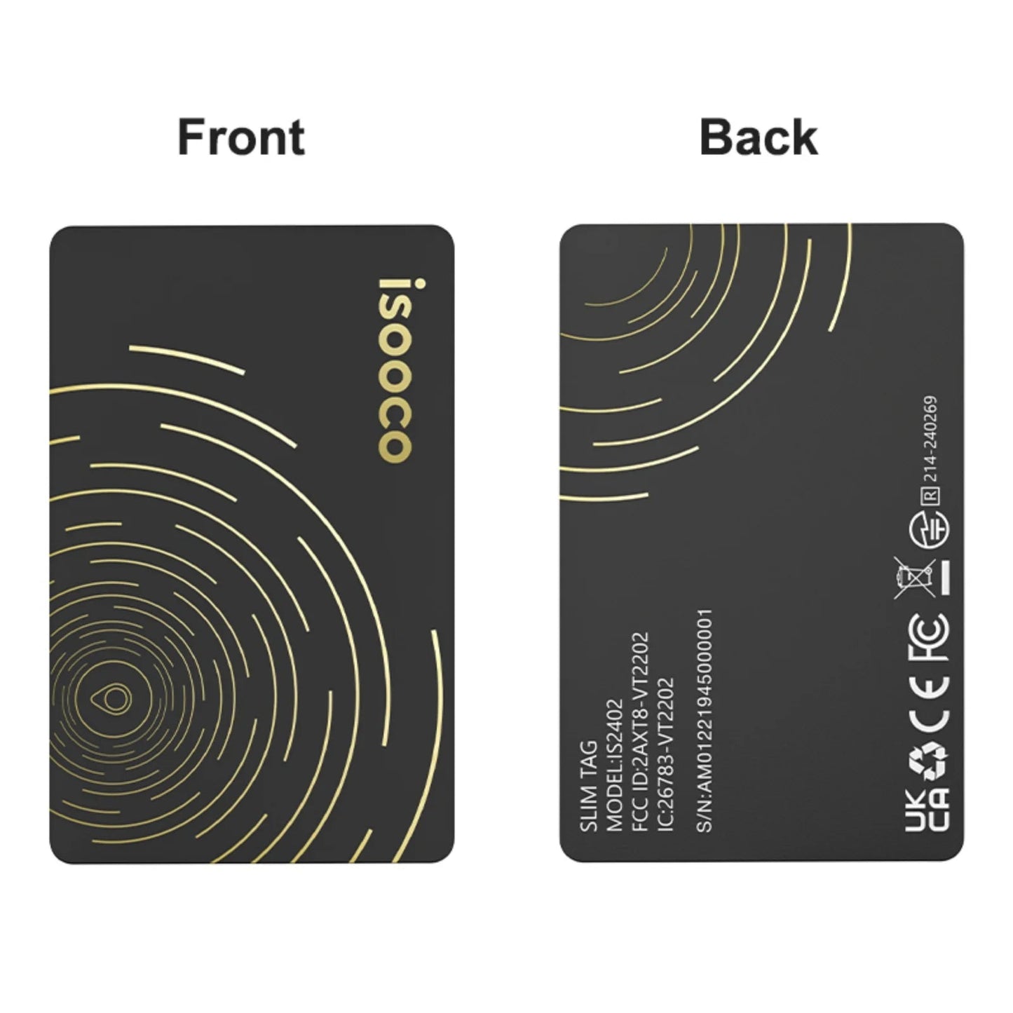 Isooco Bluetooth Tracker - Localisateur Intelligent Anti-perte, Utilisation avec "Find My" (Uniquement iOS) BLACKBEARD OUTDOOR INDUSTRIES